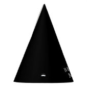 40e verjaardag feest viering zwart volwassene feesthoedjes (Links)