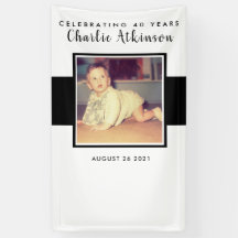 40e verjaardag foto achtergrond banner