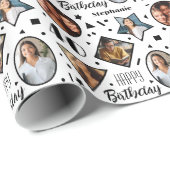 40e verjaardag foto inpakpapier (Rol Hoek)