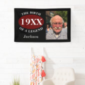 40e verjaardag foto sjabloon Geboorte van een lege Spandoek (Insitu)