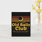 40e verjaardag Funny Golf Old Club Member Golfer Kaart (Gele Bloem)