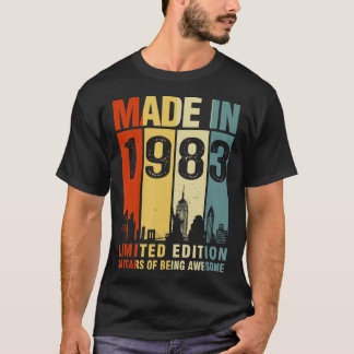 40e verjaardag, gemaakt in 1983, beperkte uitgave t-shirt