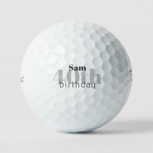 40e verjaardag Gepersonaliseerde Titleist Pro V1 Golfballen