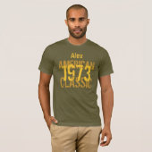 40e verjaardag Gift 1973 Amerikaans Klassieke Lege T-shirt (Voorkant volledig)