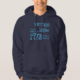 40e verjaardag Gift 1973 Brew Name for Hem Hoodie