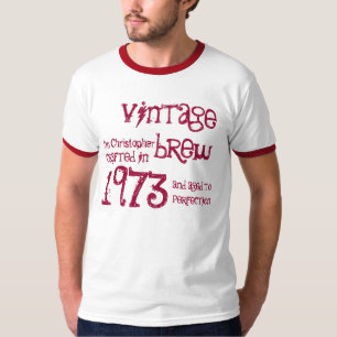 40e verjaardag Gift 1973  Brew Name for Hem T-shirt