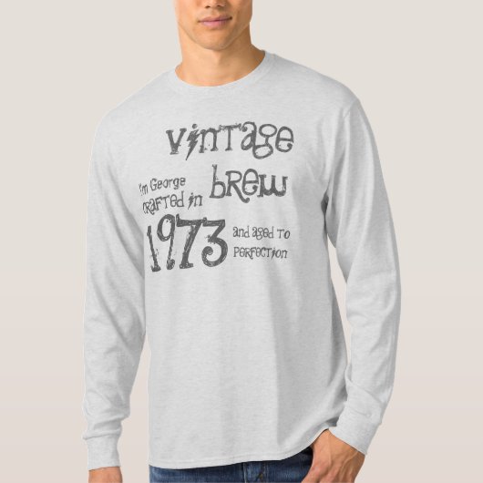 40e verjaardag Gift 1973 Brew T-shirt (Voorkant)