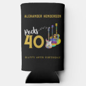 40e verjaardag gitaren Muziek Rocks 40 (Achterkant)