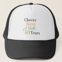40e verjaardag Golf Cheers Beers Minimal