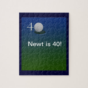 40e verjaardag golfpuzzel legpuzzel