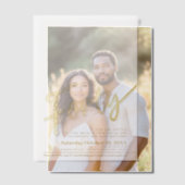 40e verjaardag gouden script tekst overlay vellum uitnodigingen (Offset (Koppel))