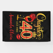 40e verjaardag, hoofdstuk 40 "Vrouwen" Spandoek (Horizontaal)