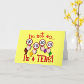 40e verjaardag Humor T shirt Kaart (Gele Bloem)