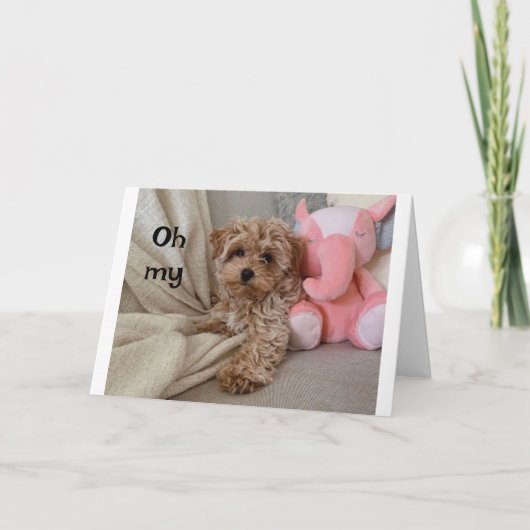 *40e VERJAARDAG* IETS OM "OVER TE BLAFFEN" Kaart (Voorkant)