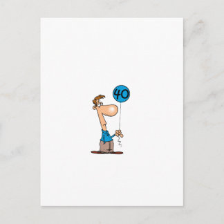 40e verjaardag is klote briefkaart