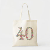 40e verjaardag Jubileum geschenk Show schoudertas Tote Bag (Voorkant)