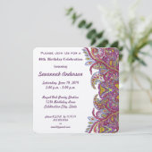 40e verjaardag kaart (Staand voorkant)