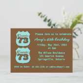 40e verjaardag kaart (Staand voorkant)