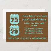 40e verjaardag kaart (Voorkant / Achterkant)