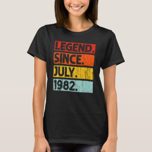 40e verjaardag Legende sinds juli 1982 40 jaar T-shirt