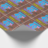 40e verjaardag: Leuk, Urban Graffiti geïnspireerd Cadeaupapier (Hoek)