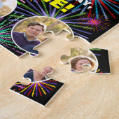 40e verjaardag: Leuke regenboog #, aangepaste naam Legpuzzel (Zijkant)