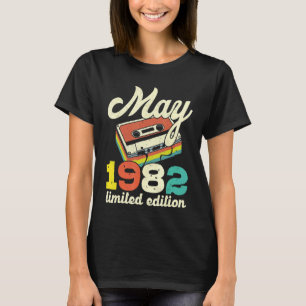 40e verjaardag mei 1982 cassette t-shirt