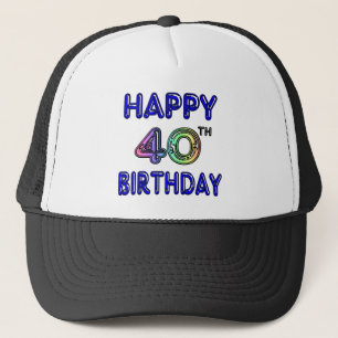40e verjaardag met Ballon Font Trucker Pet
