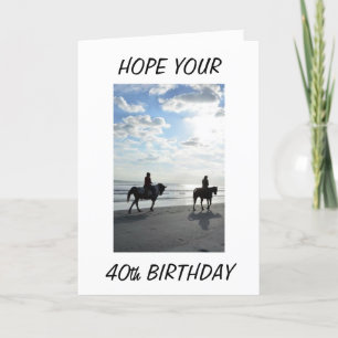 40e VERJAARDAG MOET EEN RITJE OP HET STRAND ZIJN! Kaart