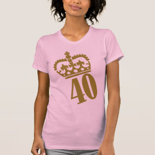 40e verjaardag - nummer - veertig t-shirt