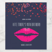 40e verjaardag op maat wijn etiket (Enkel label)