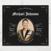 40e Verjaardag Ouder tot perfectie Classic Likeurfles Etiket (Enkel label)