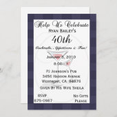 40e verjaardag Persoonlijke uitnodiging (Voorkant / Achterkant)