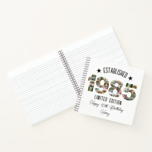 40e verjaardag Photo Collage opgericht 1985 Notitieboek