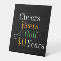 40e verjaardag Proost Beers Golf Zwart Goud Party