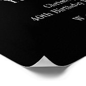 40e verjaardag Proost en bierfeest welkom Poster (Hoek)