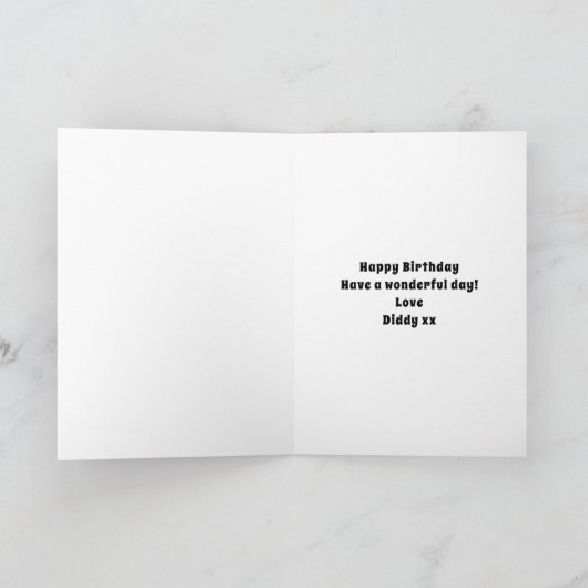 40e verjaardag Retro Cartoon Funny Personalized Kaart (Binnen)