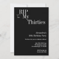 40e verjaardag RIP 30s Black and White Party