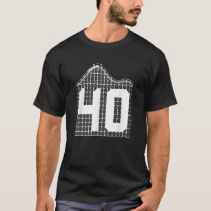 40e verjaardag Roller Onderzetter Draaien 40 T-shirt
