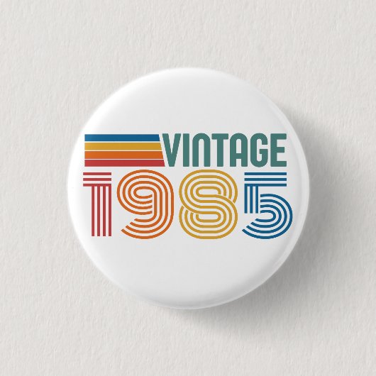 40e verjaardag ronde button 3,2 cm (Voorkant)