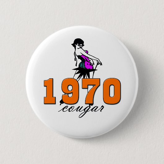 40e verjaardag ronde button 5,7 cm (Voorkant)