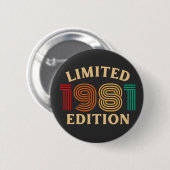 40e verjaardag ronde button 5,7 cm (Voorkant /achterkant)