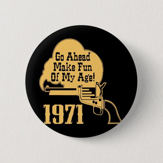 40e verjaardag ronde button 5,7 cm (Voorkant)