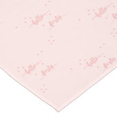 40e verjaardag roos goudbruin roze hallo veertig korte tafelloper (Hoek)