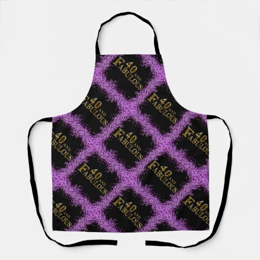 40e verjaardag schort (Voorkant)