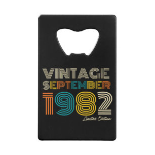 40e verjaardag september 1983 Limited Edtn. Kredietkaart Flessenopener