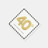 40e verjaardag servet (Hoek)