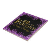 40e verjaardag tegeltje (Zijkant)