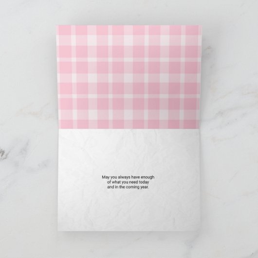 40e verjaardag toiletpapier op papier kaart (Binnen)