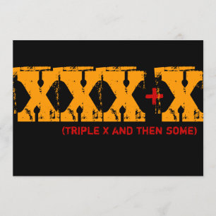 40e verjaardag - Triple X en dan Sommigen Kaart